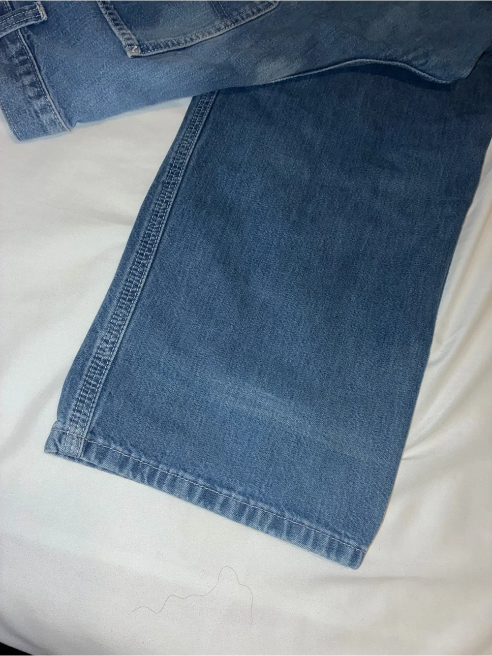 Y2K Carhartt Men's Distressed Dungaree Jeans